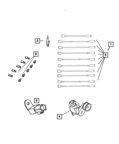 Genuine Mopar Ignition Cable Package 5166556AA, US $441.60, image 3