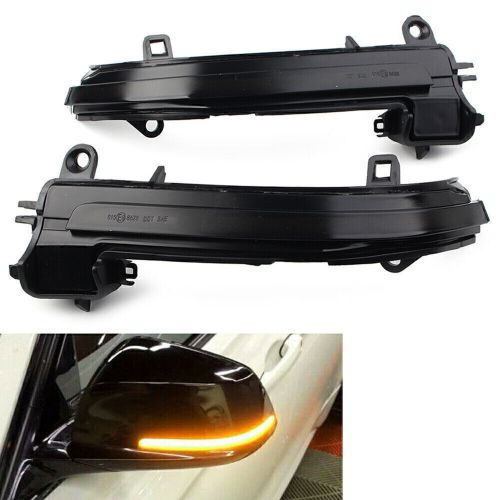 Dynamic Turn Signal Mirror Sequential Light Fit BMW F20 F30 F33 F34 F32 Black US, US $22.69, image 11