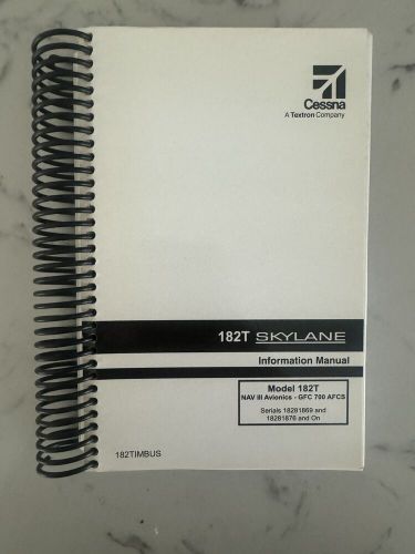 2006 Cessna 182T Skylane Information Manual Serials 18281869 18281876 182TIMBUS, US $29.99, image 3