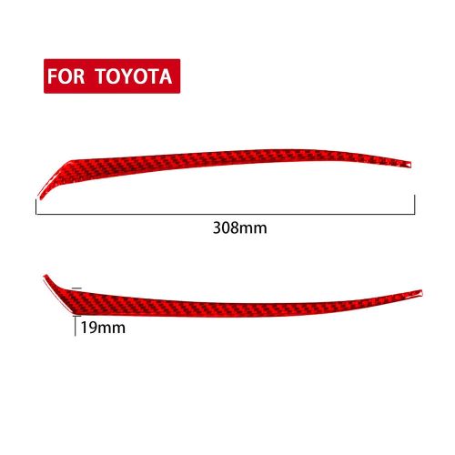 For GR Supra A90 20-22 Side Door Red Carbon Fiber Rearview Mirror Cover Trim, US $9.49, image 3