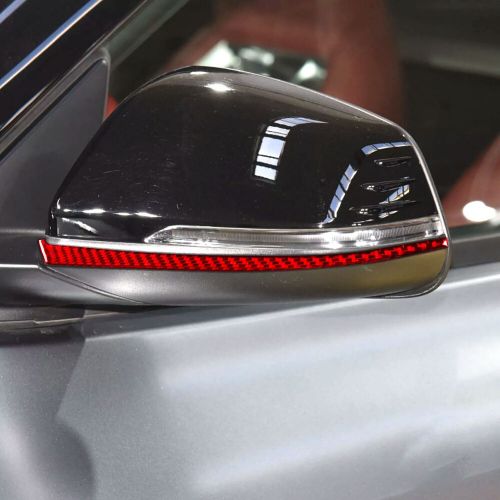 For GR Supra A90 20-22 Side Door Red Carbon Fiber Rearview Mirror Cover Trim, US $9.49, image 5