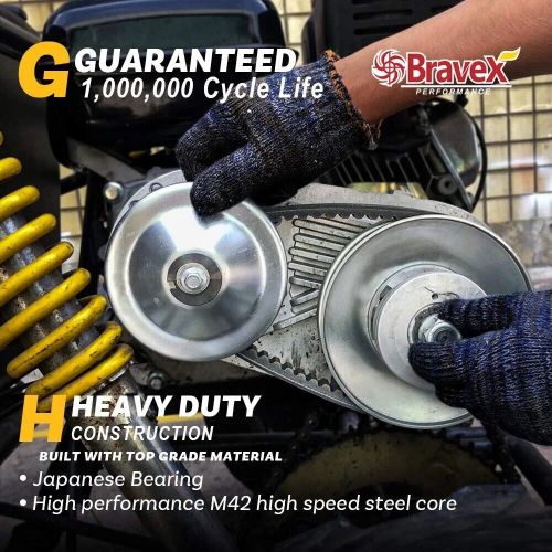 Bravex 3/4" go cart torque converter clutch set - 10t 12t, 30 series