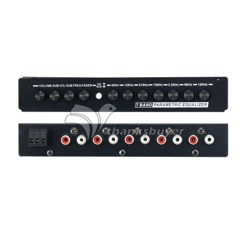 TZT 7-Band Equalizer Car Audio EQ Tuning Crossover Amplifier 12V Pre-parametric, US $39.29, image 5