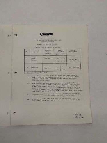 Cessna Model 57213-LAA, -LAB, & LAC Aircraft Cylinder Service Instructions-Orig., US $19.95, image 19
