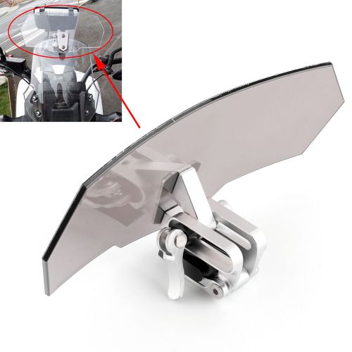 Universal Adjustable Windshield Extension Deflector For Honda Yamaha Smoke, US $30.61, image 2