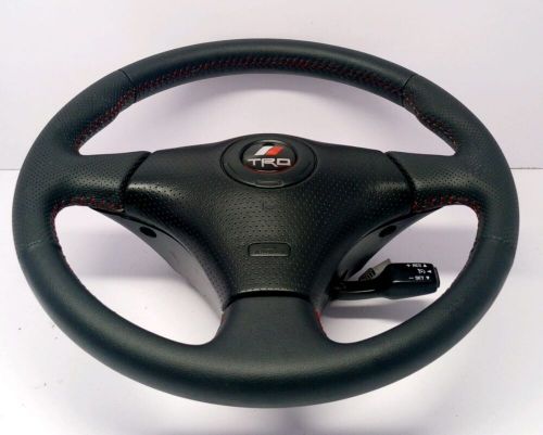 TRD Full leather steering for Celica, MR-2 Spyder, Supra, Matrix, JZX, US $212.00, image 3