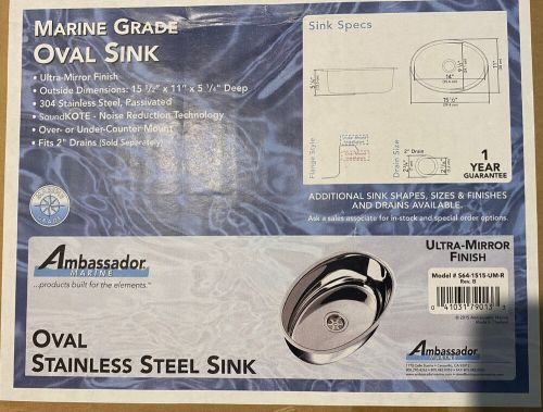 Ambassador SS polished sink, US $99.00, image 2