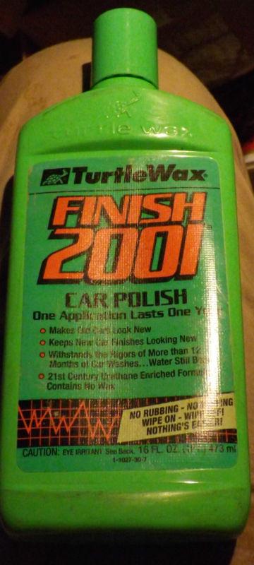 *nwt nos turtle wax finish 2001 car polish urethane enriched formula 16 fl oz