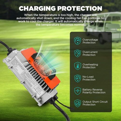 48 Volt 18 Amp Golf Cart Smart Battery Charger Round 3 Pin Plug for Club Car, US $119.00, image 2