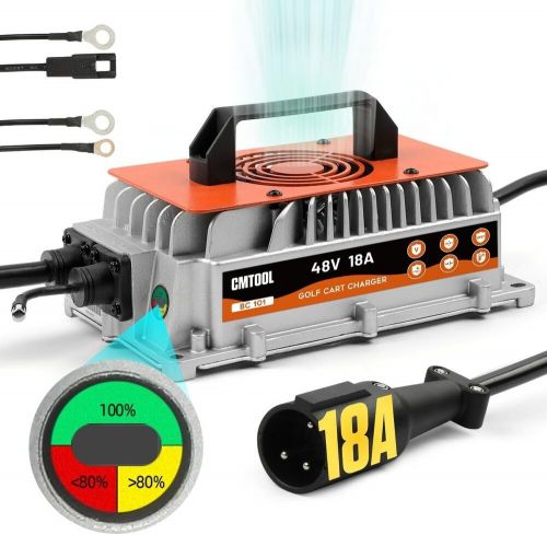 48 Volt 18 Amp Golf Cart Smart Battery Charger Round 3 Pin Plug for Club Car, US $119.00, image 24