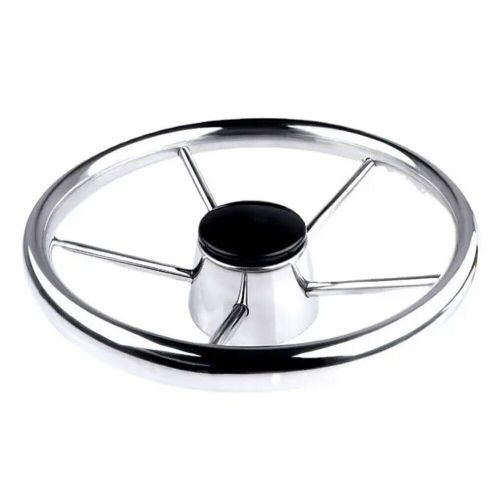 Alastin Boat Marine 15-1/2 inch 5 Spoke Stainless Steel Steering Wheel, US $119.27, image 3