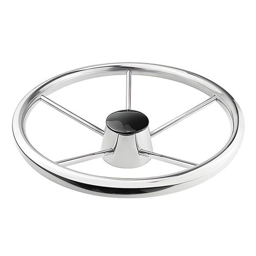 Alastin Boat Marine 15-1/2 inch 5 Spoke Stainless Steel Steering Wheel, US $119.27, image 7