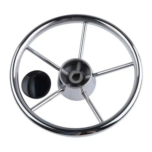 Alastin Boat Marine 15-1/2 inch 5 Spoke Stainless Steel Steering Wheel, US $119.27, image 12