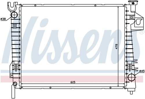 Nissens 69018 Radiator, US $235.13, image 3