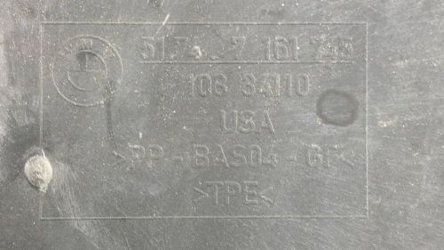 2007-2013 bmw x5 e70 front left wheel arch cover black oem 51717325401 7325401