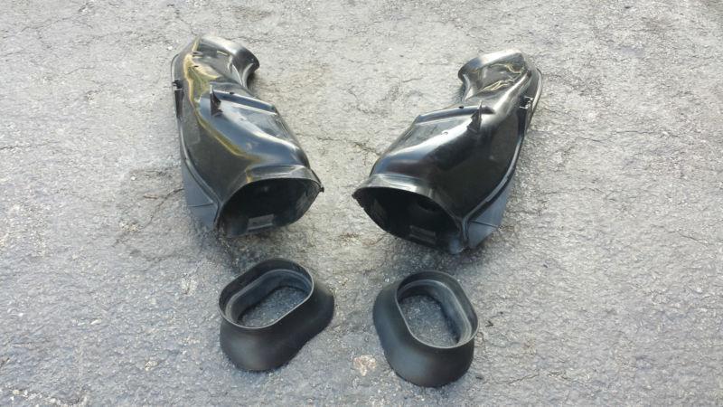 2004 2005 gsxr 600  750ram air ducts  tubes *set*  black  oem 04 05 