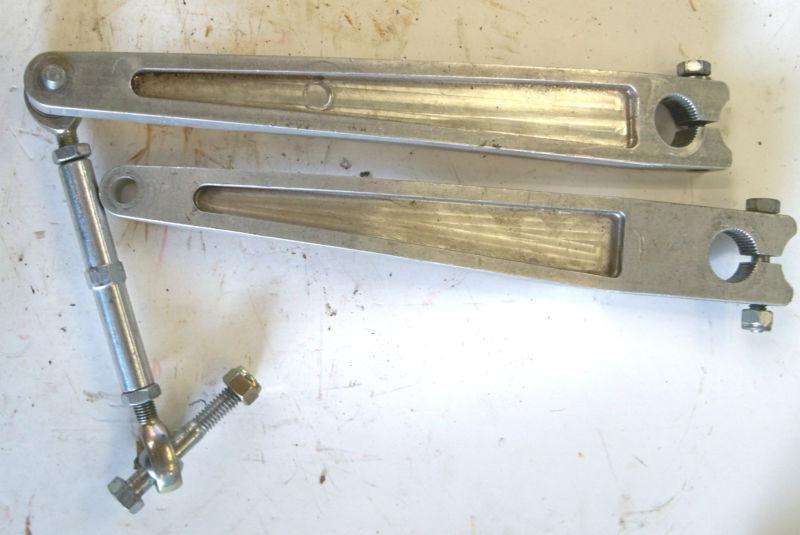 Schroeder 7/8" rear sway bar arms aluminum w/ heim 9 1/2" long nascar arca