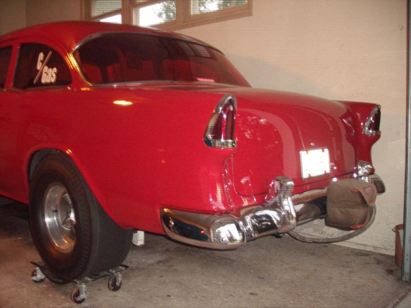 55 CHEVY GASSER PARACHUTE ALTERED STRAIGHT AXEL HOT ROD DRAG CAR, US $35.00, image 2
