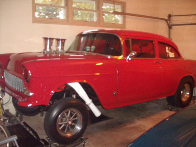 55 CHEVY GASSER PARACHUTE ALTERED STRAIGHT AXEL HOT ROD DRAG CAR, US $35.00, image 4