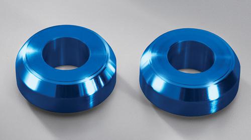Gytr blue billet rear wheel spacers 09 10 11 12 13 yamaha yz450f yz250f