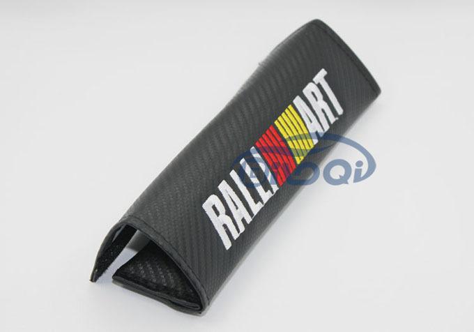 A Pair Ralliart Carbon fiber Seat belt Cover Shoulder Pad Pads For Mitsubishi, US $14.88, image 2