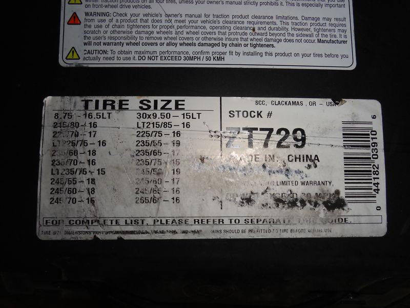 Find New tire CABLES Set of 2 ZT729 in Salem, Oregon, US, for US 50.00