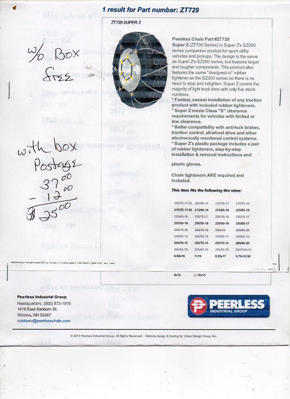 Find New tire CABLES Set of 2 ZT729 in Salem, Oregon, US, for US 50.00