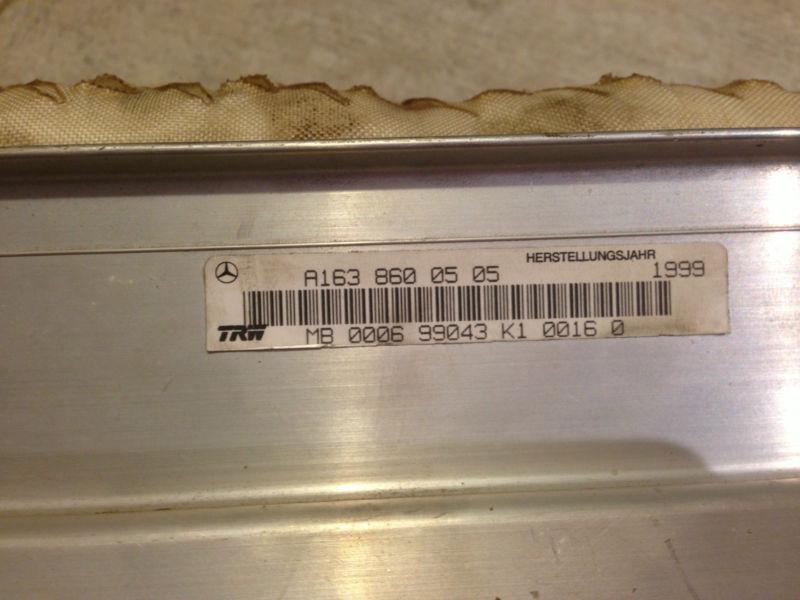 98 99 00 1999 2000 MERCEDES ML320 ML430 AIR BAG AIRBAG PASSENGER DASH RIGHT , US $30.00, image 3