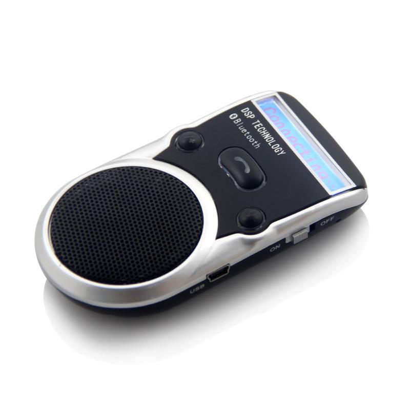Solar bluetooth car kit wireless handsfree speakerphone w/ lcd display caller id