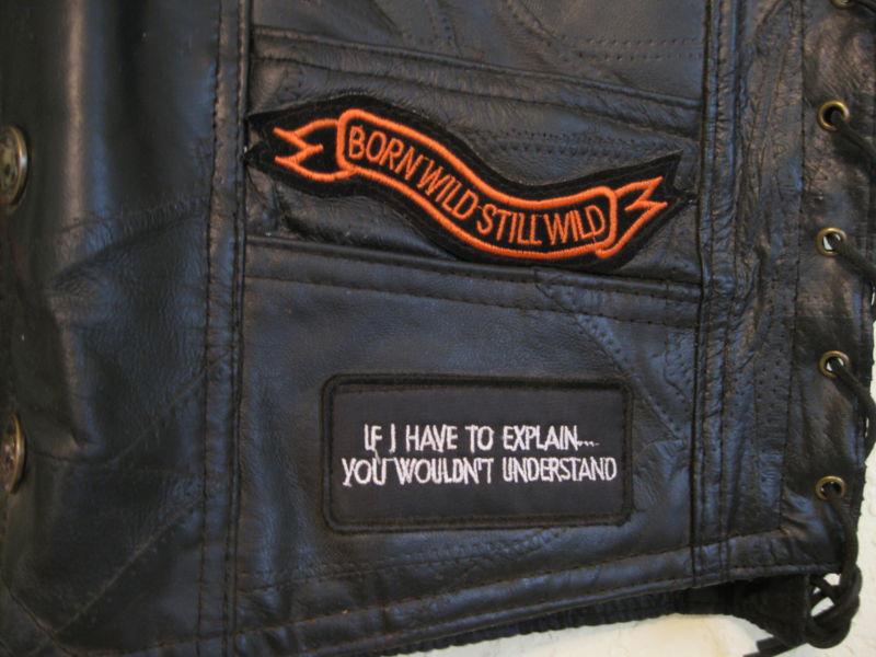 Genuine Buffalo Leather Biker Vest (Black), US $34.95, image 12