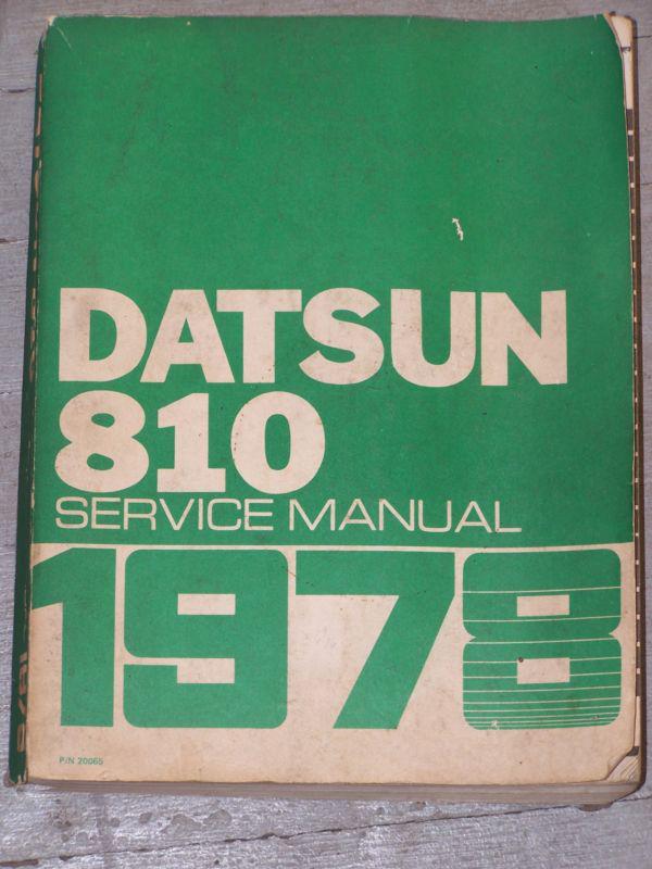 1978 datsun 810 series nissan factory service shop repair manual