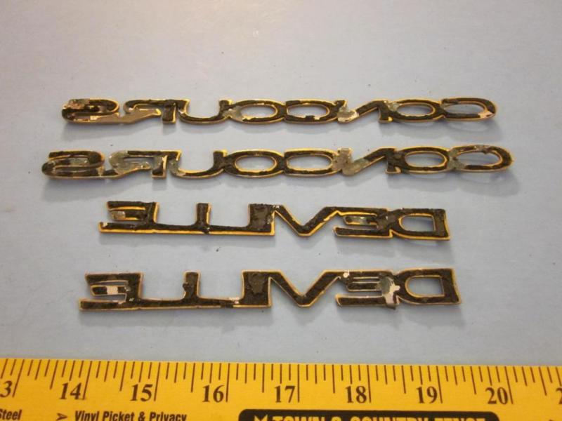Cadillac Concours Deville Factory Gold Quarter Panel Emblems, US $34.15, image 2