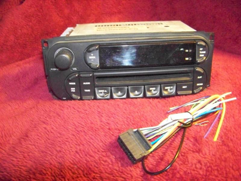 Jeep wrangler cd player, am/fm stereo oem 2003, 2004, 2005, 2006