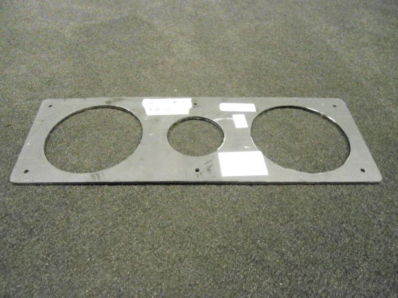 BOAT DASH PANEL BROWN WOOD FOUR GAUGE 12.5