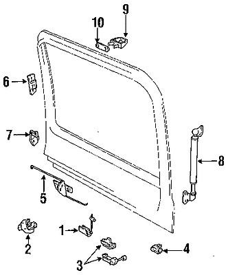 Toyota 6895060032 genuine oem factory original lift cylinder