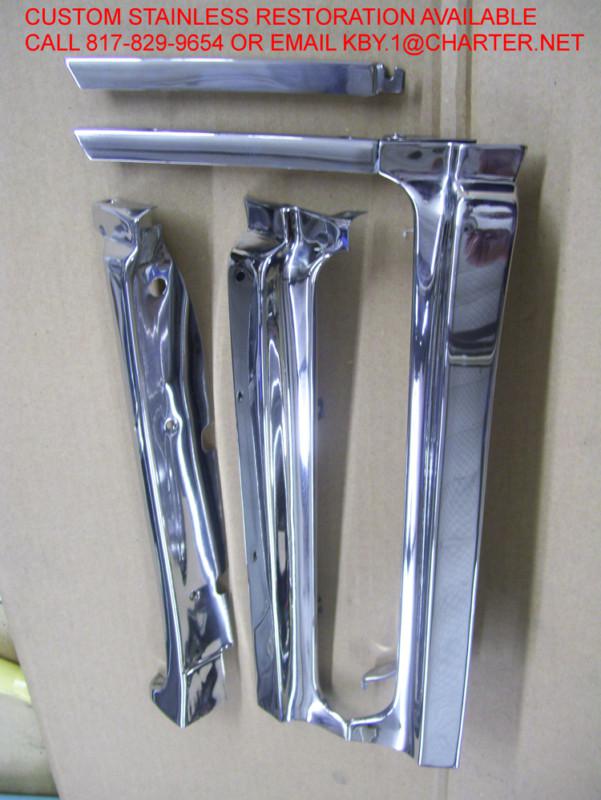 Find 55,56,57 CHEVY 2 DOOR HARDTOP VENT WINDOW TRIM MOLDING SET RESTORED SHOW QUALITY in Fort