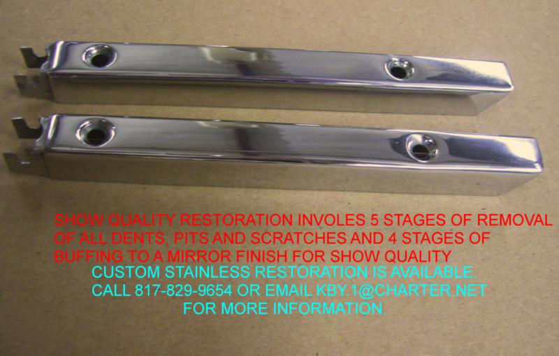 Find 55,56,57 CHEVY 2 DOOR HARDTOP VENT WINDOW TRIM MOLDING SET RESTORED SHOW QUALITY in Fort