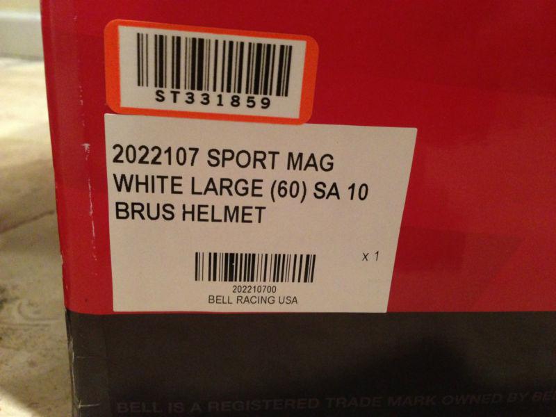 Bell Sport Mag Racing Helmet White Large, US $129.99, image 3