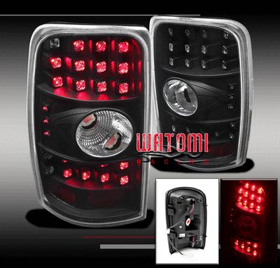 00-06 suburban tahoe yukon xl denali led tail brake light black ls lt sl sle slt