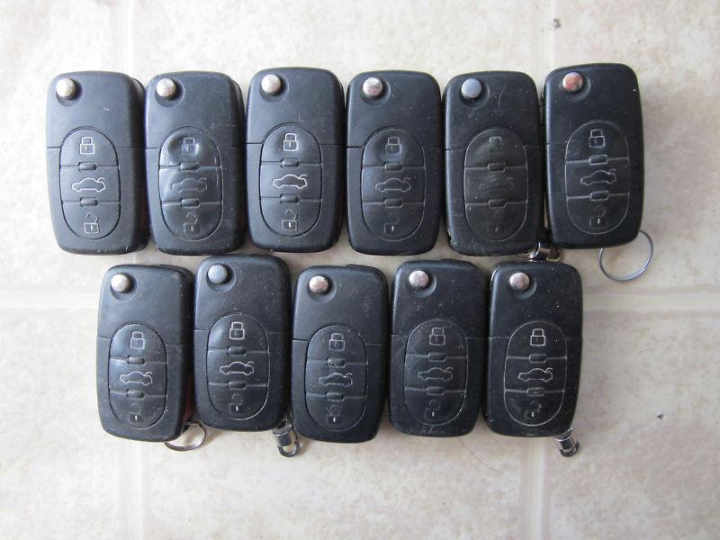 Lot of 11 oem vw flip key keyless remote fob nbg8137t