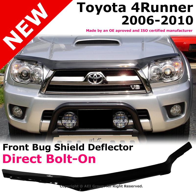 Hic toyota 06-09 4runner smoke front bug shield guard wind deflector protector