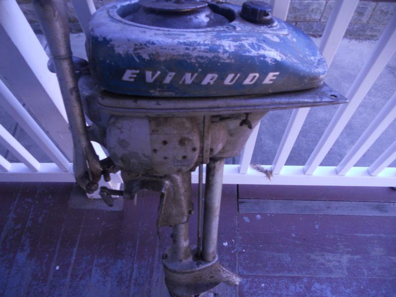 Vintage evinrude zephyr outboard boat motor