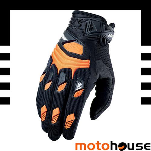 Thor mens 2014 deflector gloves mx offroad dirt motocross orange black 