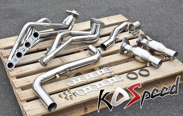 Stainless steel header/exhaust kit 99-04 ford f-150 harley davidson lightning 