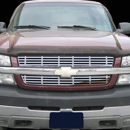Chevy avalanche 02-06 w/o cladding horizontal billet polished stainless grill