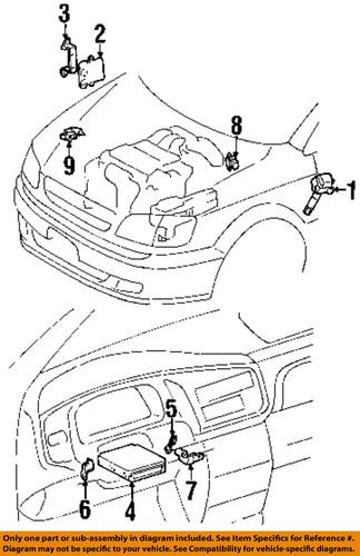 Toyota oem 8966108072 engine computer/ecu/pcm/engine control module