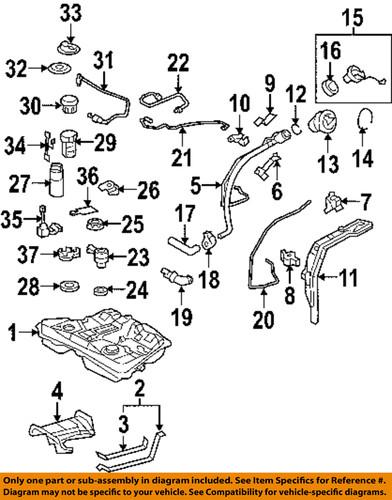 Toyota oem 7760112330 fuel tank strap
