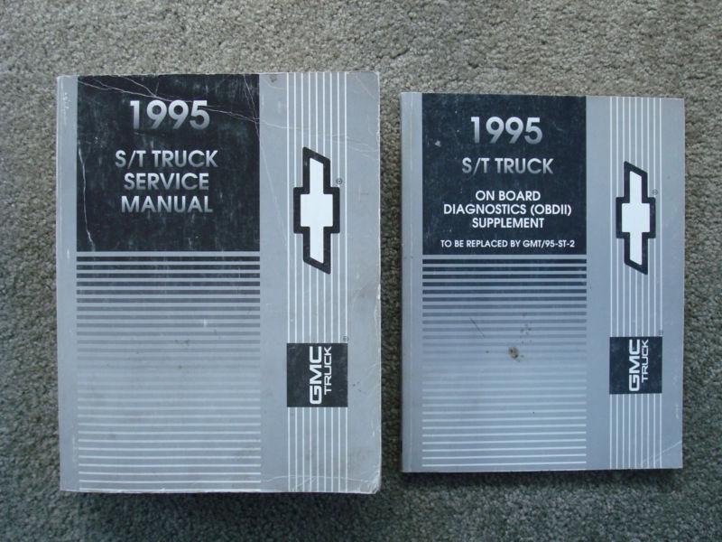 1995 gmc factory service manual & obdii diagnostics manual for s/t truck