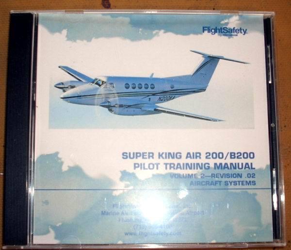 Find Beechcraft Super King Air 200 & B200 Pilot Training Manual CD