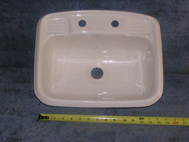 Rv bus van camper trailer boat marine white lavatory head bath room wash sink 